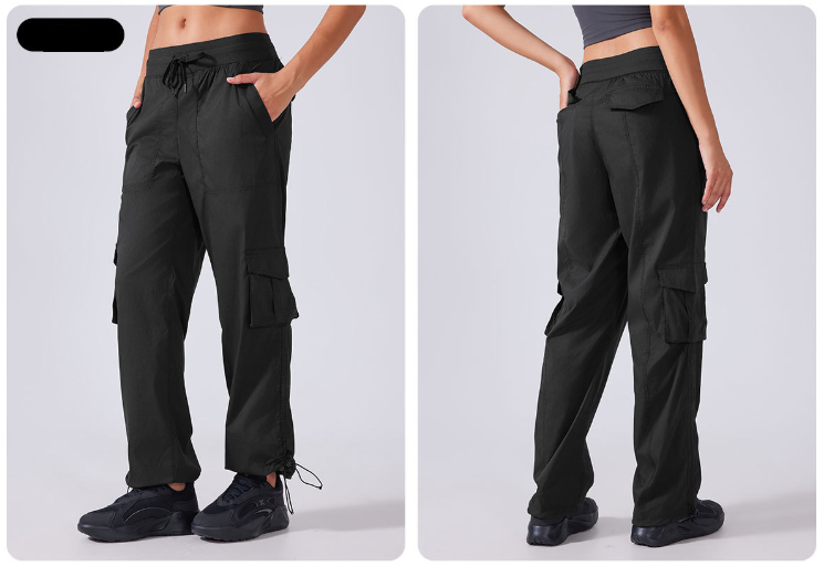 Outdoor Running Exercise Pants Lightweight Fitness Pants Multi Pocket Wide Leg Workwear Casual Pants - ALTARIA