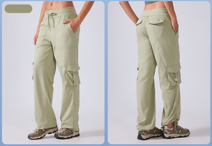 Outdoor Running Exercise Pants Lightweight Fitness Pants Multi Pocket Wide Leg Workwear Casual Pants - ALTARIA