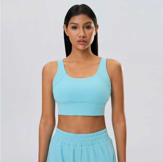 Push up Breast Holding Semi Fixed Yoga Bra Anti-Shock Anti SAG Four Row Buckle Sports Underwear Women - ALTARIA