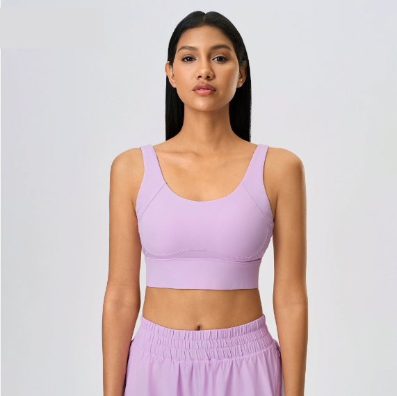 Push up Breast Holding Semi Fixed Yoga Bra Anti-Shock Anti SAG Four Row Buckle Sports Underwear Women - ALTARIA