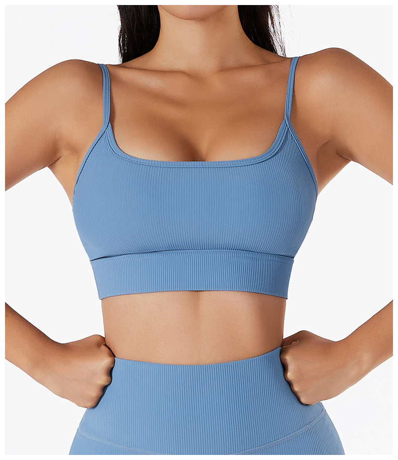 Beauty Back Exercise Underwear Push up Yoga Bra Running Fitness Top Strap Yoga Clothes for Women - ALTARIA