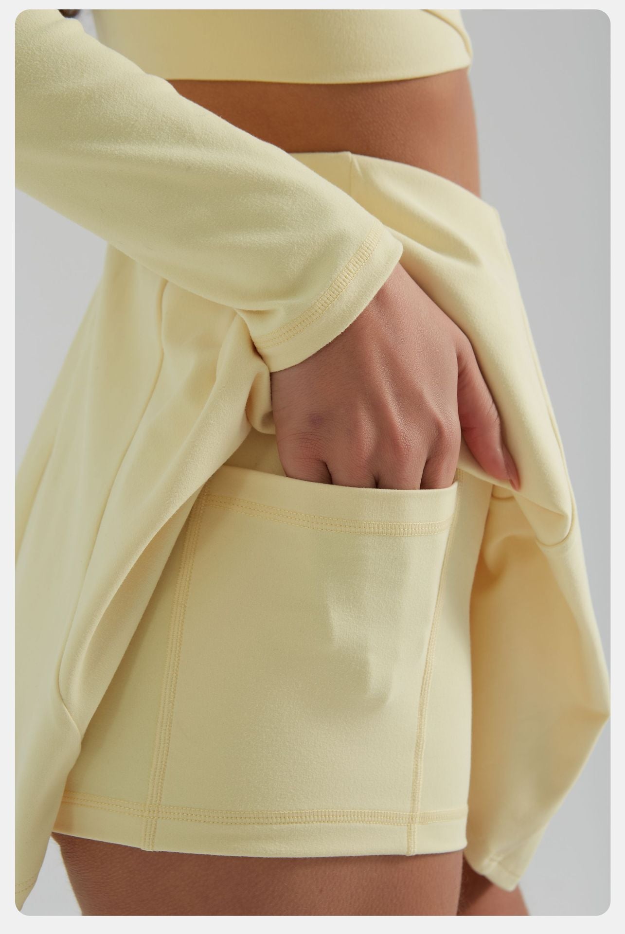 Spring Sports Slim Fitting Yoga Jacket Detachable Chest Pad Breathable Waist Thin Yoga Wear Long Sleeve - ALTARIA