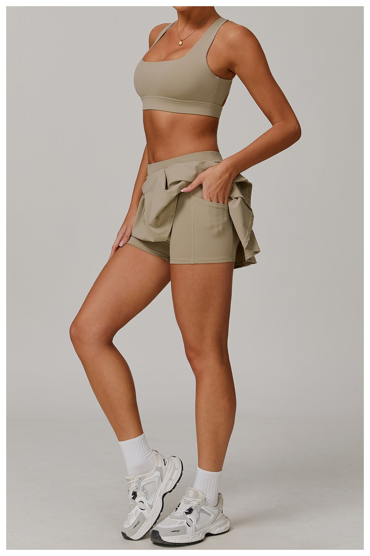 Faux Two Piece Sun Proof Short Skirt UV Proof Cool Feeling Short Skirt Anti Exposure Bottom Shorts Breathable Tennis Skirt - ALTARIA