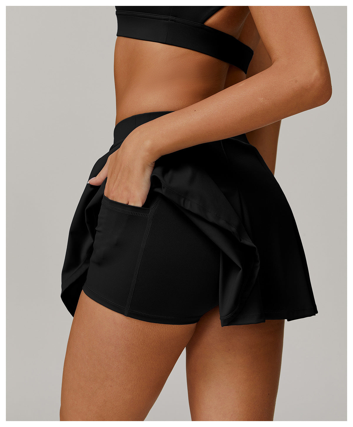 Faux Two Piece Sun Proof Short Skirt UV Proof Cool Feeling Short Skirt Anti Exposure Bottom Shorts Breathable Tennis Skirt - ALTARIA