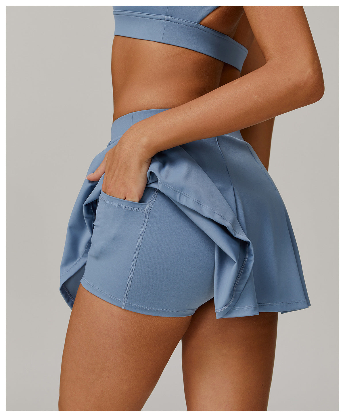 Faux Two Piece Sun Proof Short Skirt UV Proof Cool Feeling Short Skirt Anti Exposure Bottom Shorts Breathable Tennis Skirt - ALTARIA