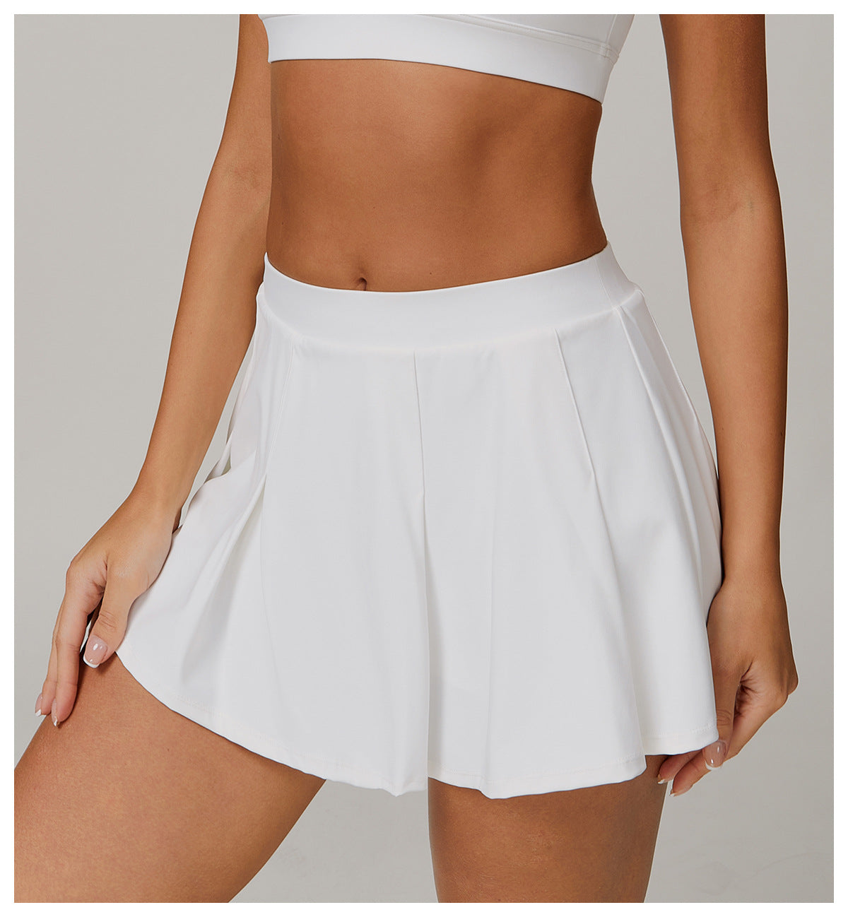 Faux Two Piece Sun Proof Short Skirt UV Proof Cool Feeling Short Skirt Anti Exposure Bottom Shorts Breathable Tennis Skirt - ALTARIA