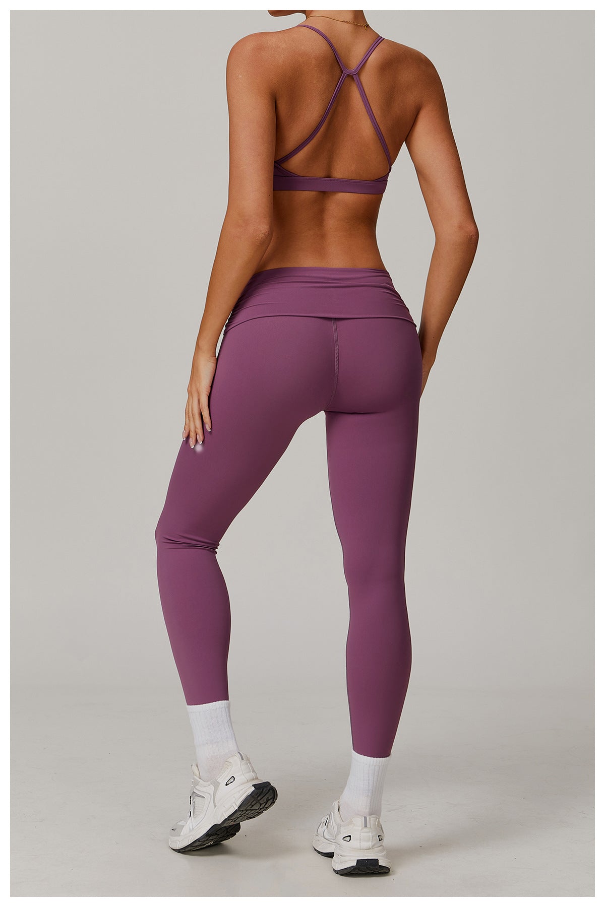 Folding High Waist Yoga Pants Women Cloud Feeling Belly Contracting Hip Lifting Sports Pants Casual All Matching Exercise Workout Pants - ALTARIA