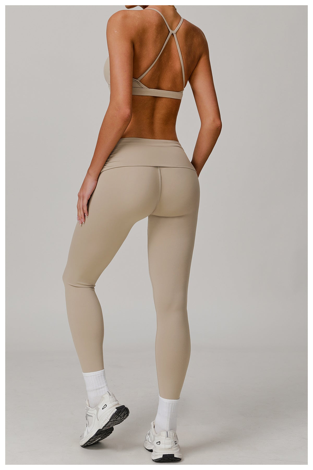 Folding High Waist Yoga Pants Women Cloud Feeling Belly Contracting Hip Lifting Sports Pants Casual All Matching Exercise Workout Pants - ALTARIA