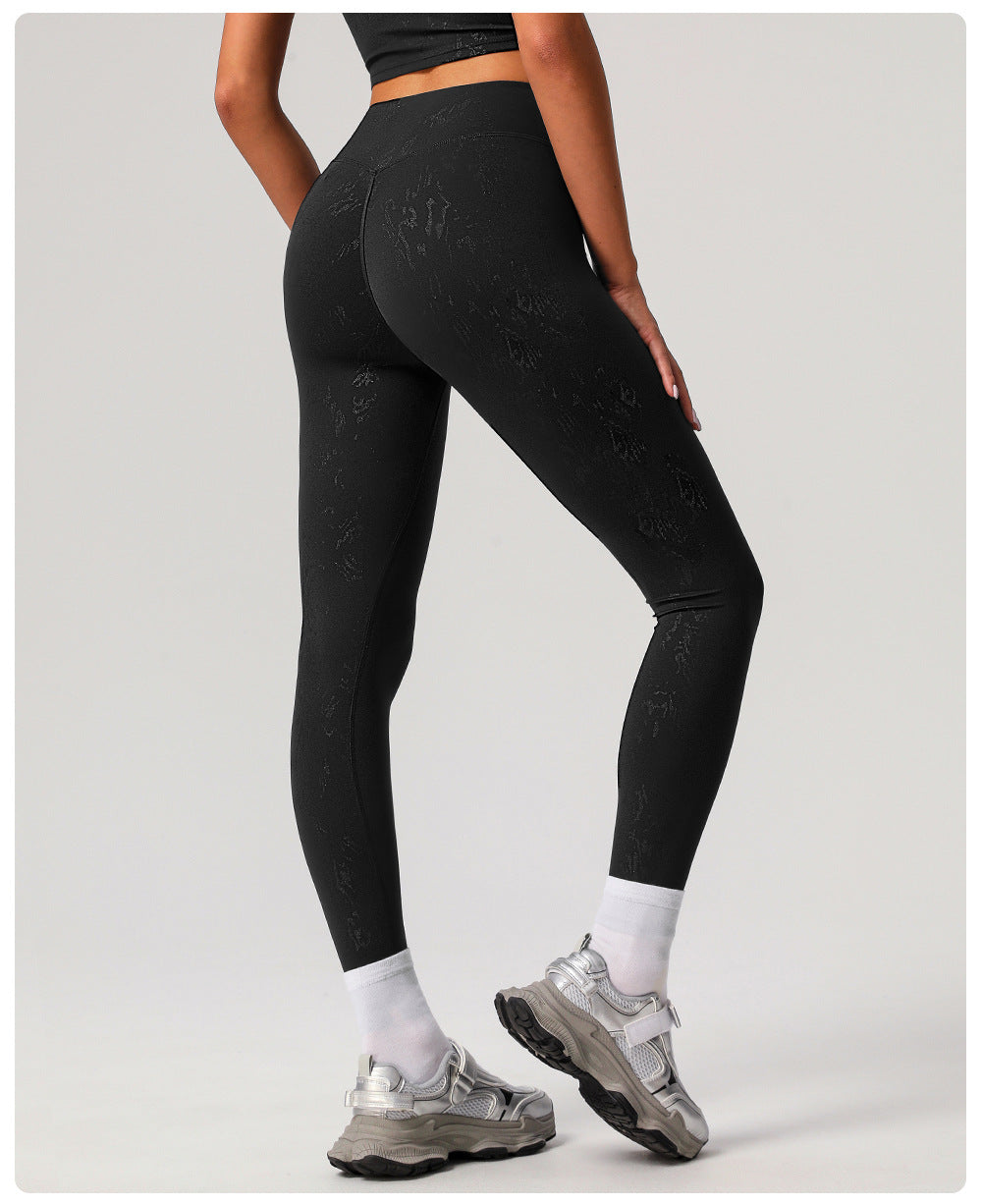 High Waist Silver Casual Yoga Pants Women Running Quick Drying Nude Feel Trousers Outer Wear Slimming Sports Trousers - ALTARIA