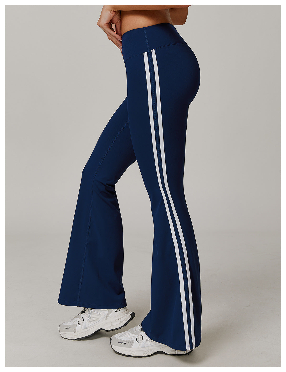 Nude Feel Sports Trousers Slightly Stretch Slimming Wide Leg Fitness Pants Quick Dry Casual Running Bell Bottom Pants - ALTARIA