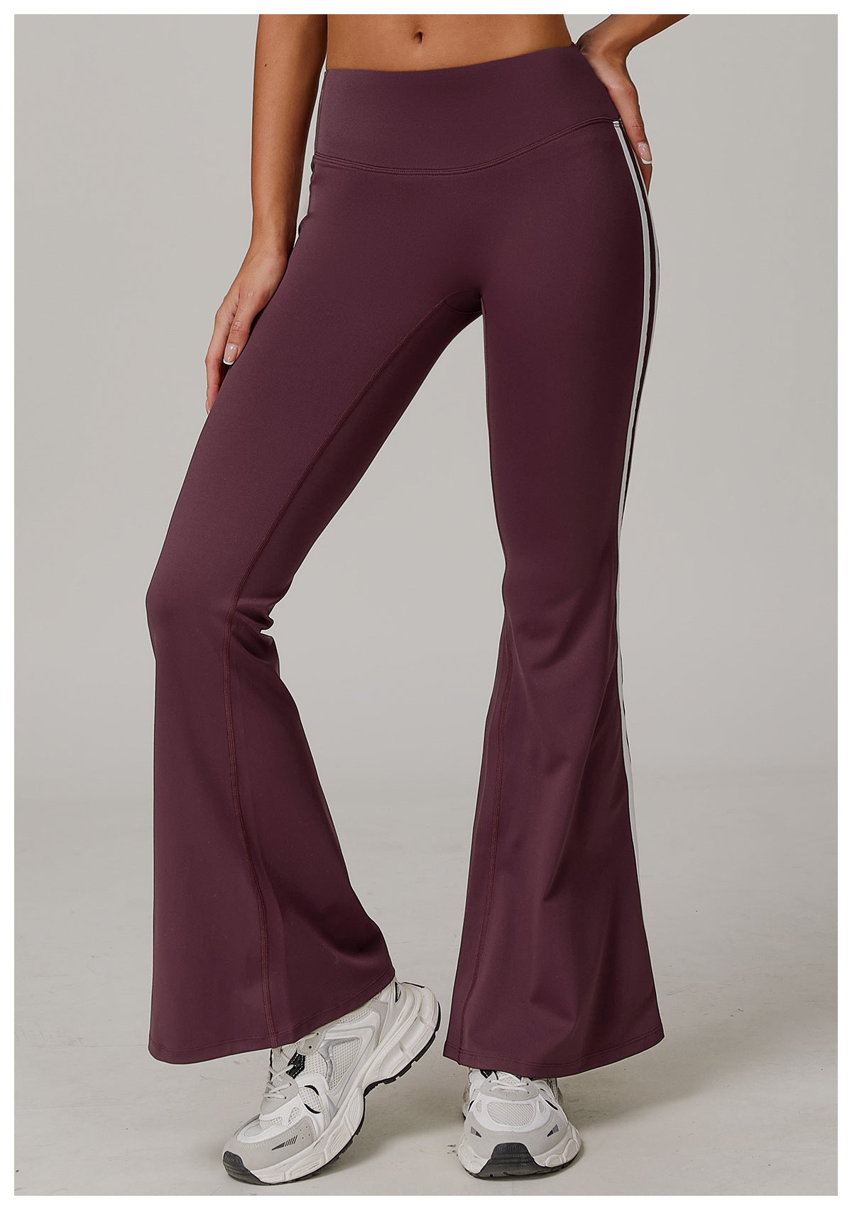 Nude Feel Sports Trousers Slightly Stretch Slimming Wide Leg Fitness Pants Quick Dry Casual Running Bell Bottom Pants - ALTARIA