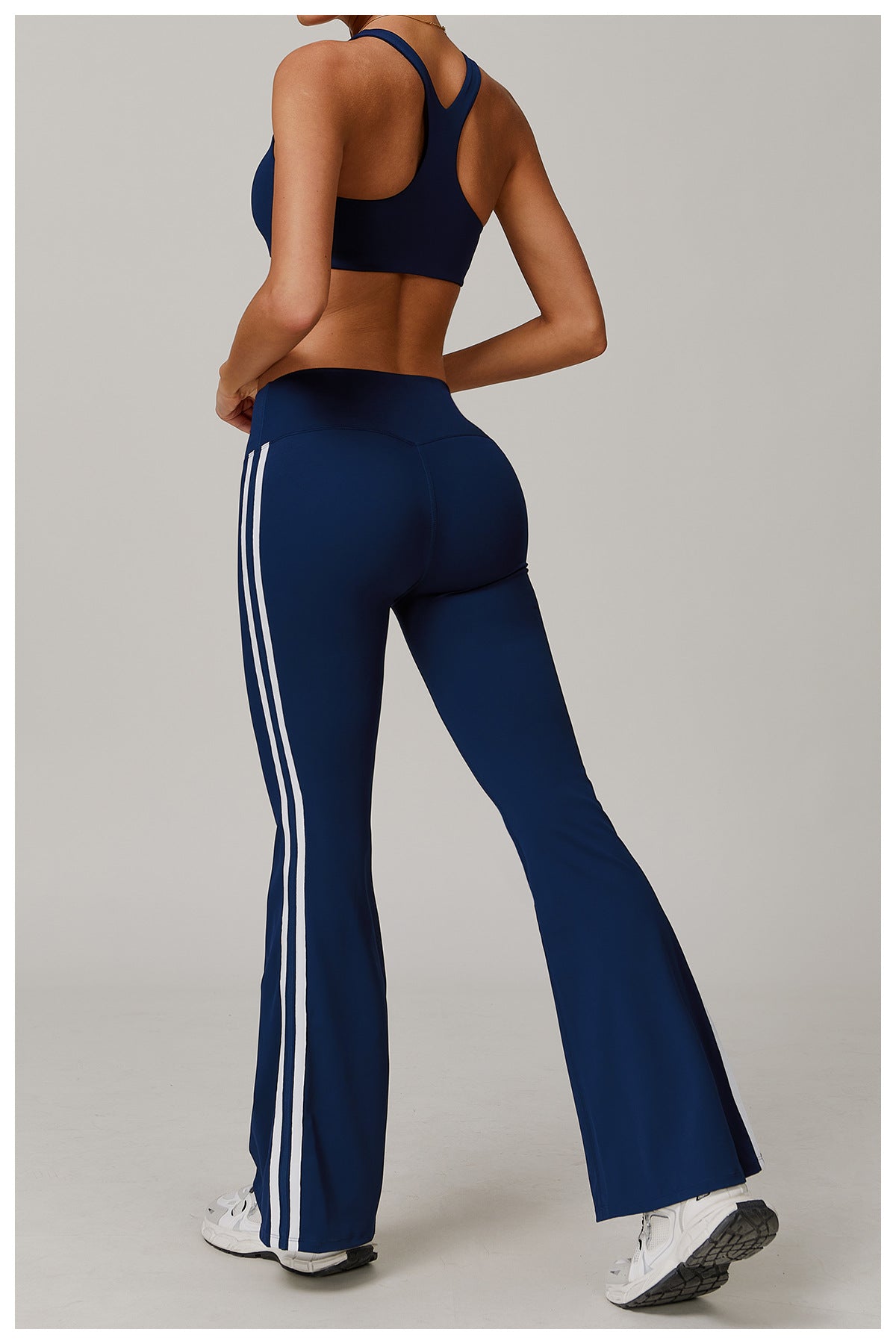 Nude Feel Sports Trousers Slightly Stretch Slimming Wide Leg Fitness Pants Quick Dry Casual Running Bell Bottom Pants - ALTARIA