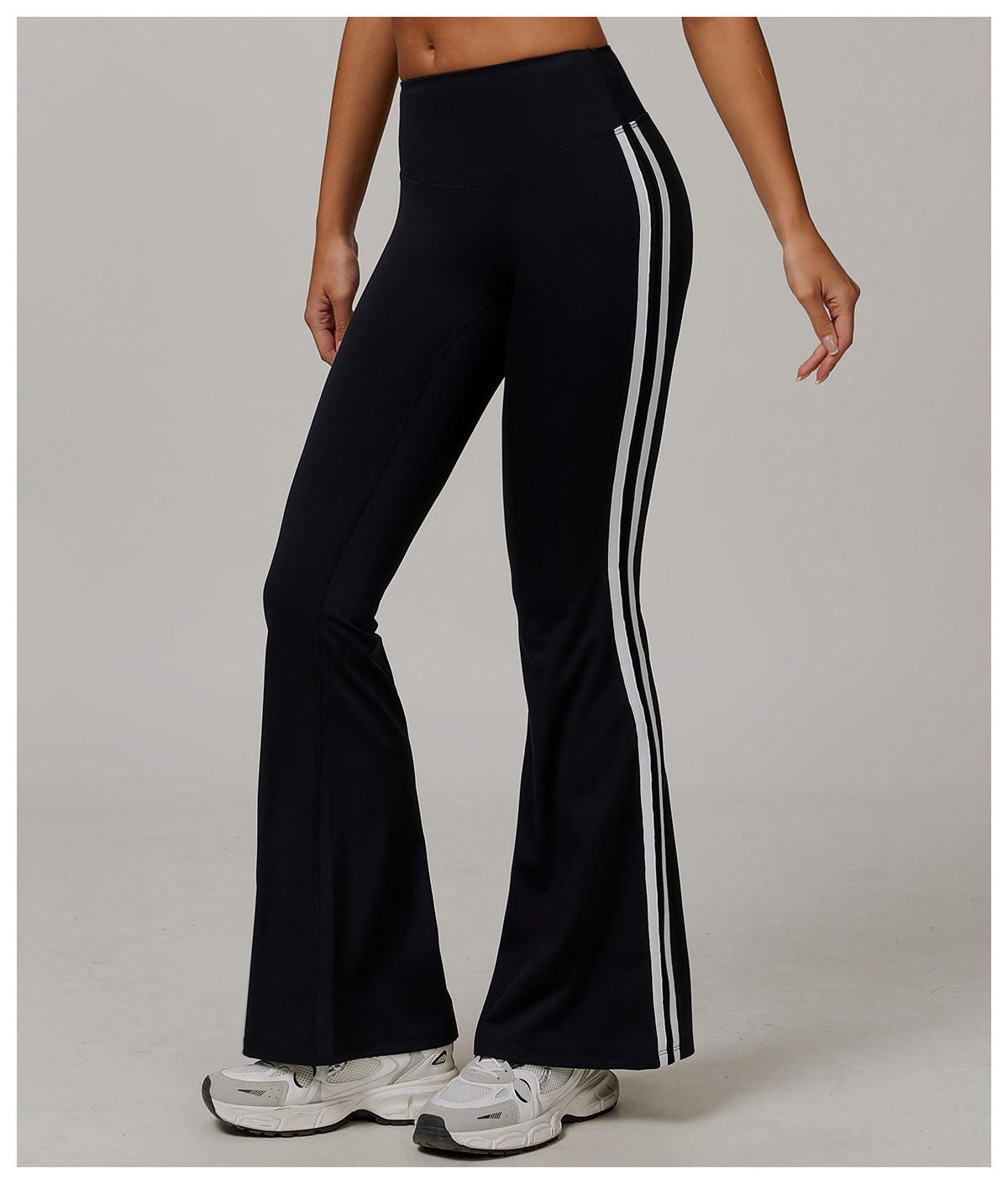 Nude Feel Sports Trousers Slightly Stretch Slimming Wide Leg Fitness Pants Quick Dry Casual Running Bell Bottom Pants - ALTARIA