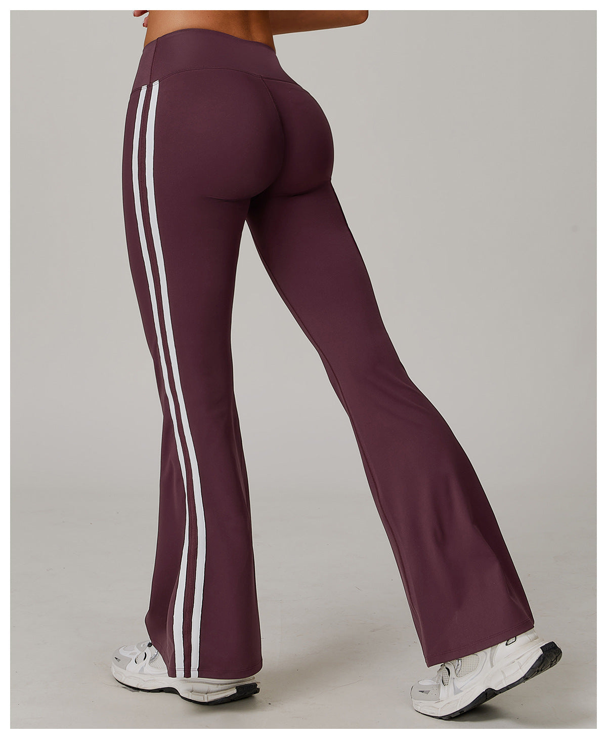 Nude Feel Sports Trousers Slightly Stretch Slimming Wide Leg Fitness Pants Quick Dry Casual Running Bell Bottom Pants - ALTARIA