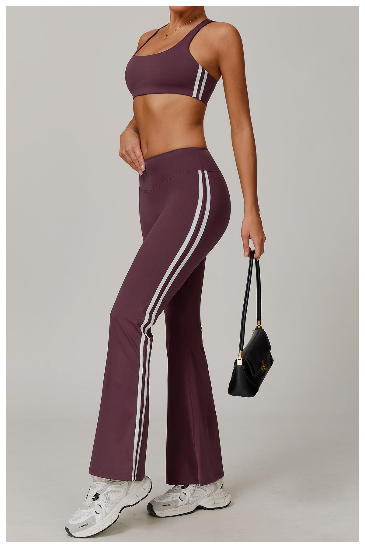 Nude Feel Sports Trousers Slightly Stretch Slimming Wide Leg Fitness Pants Quick Dry Casual Running Bell Bottom Pants - ALTARIA
