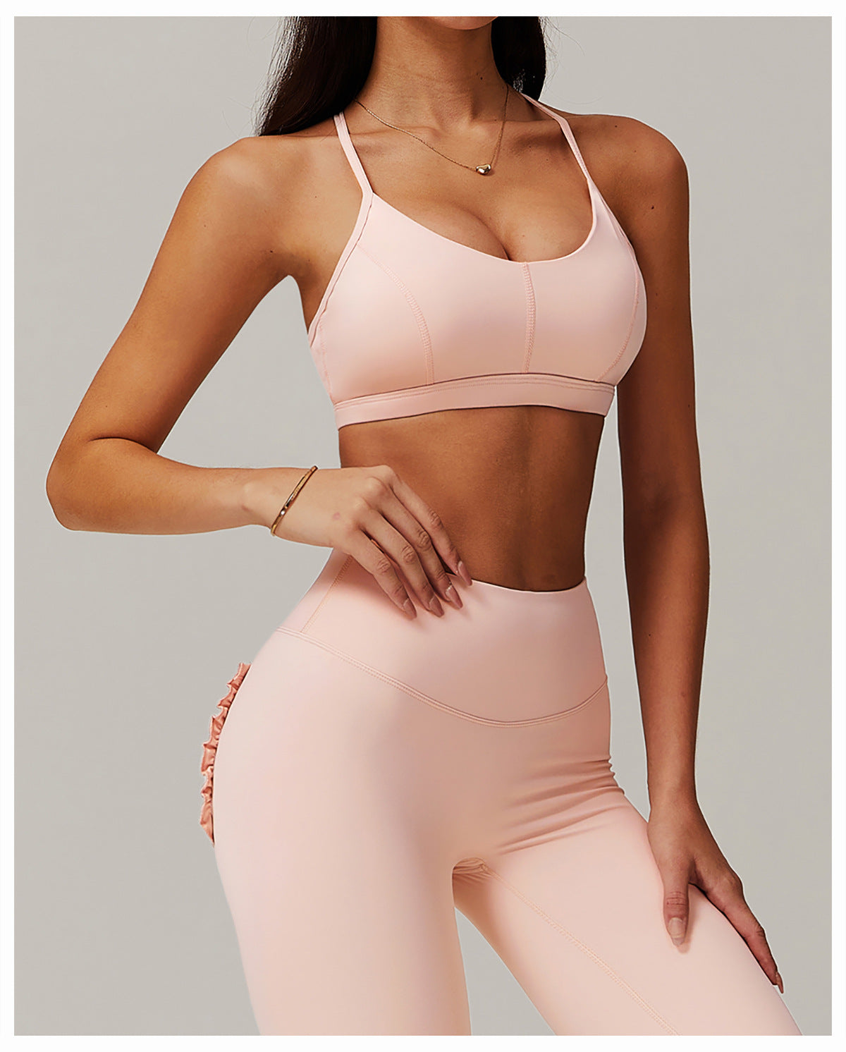 Nude Feel Sports Underwear Fitness Yoga Running Underwear Exercise Strap Beauty Back Yoga Bra - ALTARIA