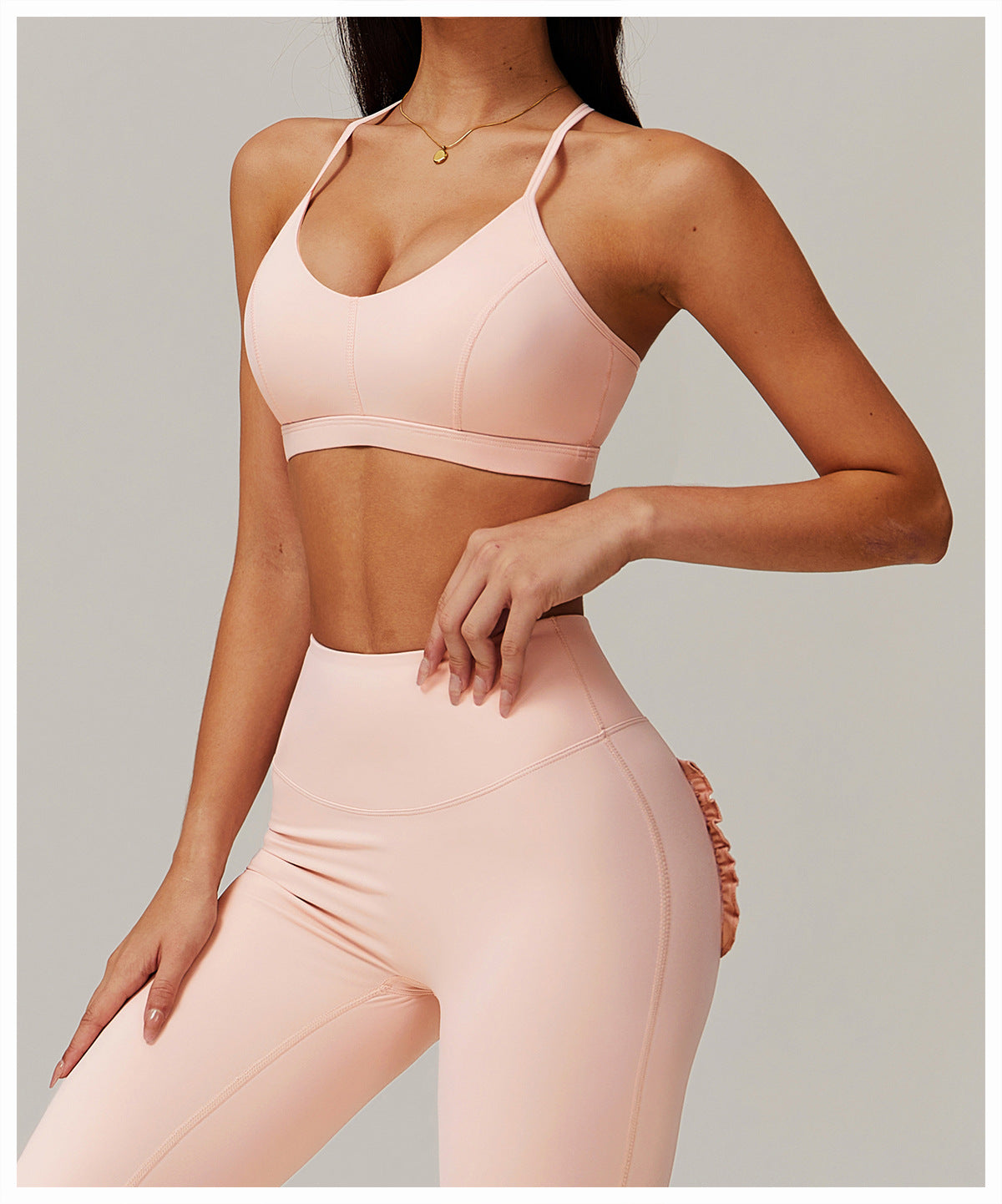 Nude Feel Sports Underwear Fitness Yoga Running Underwear Exercise Strap Beauty Back Yoga Bra - ALTARIA