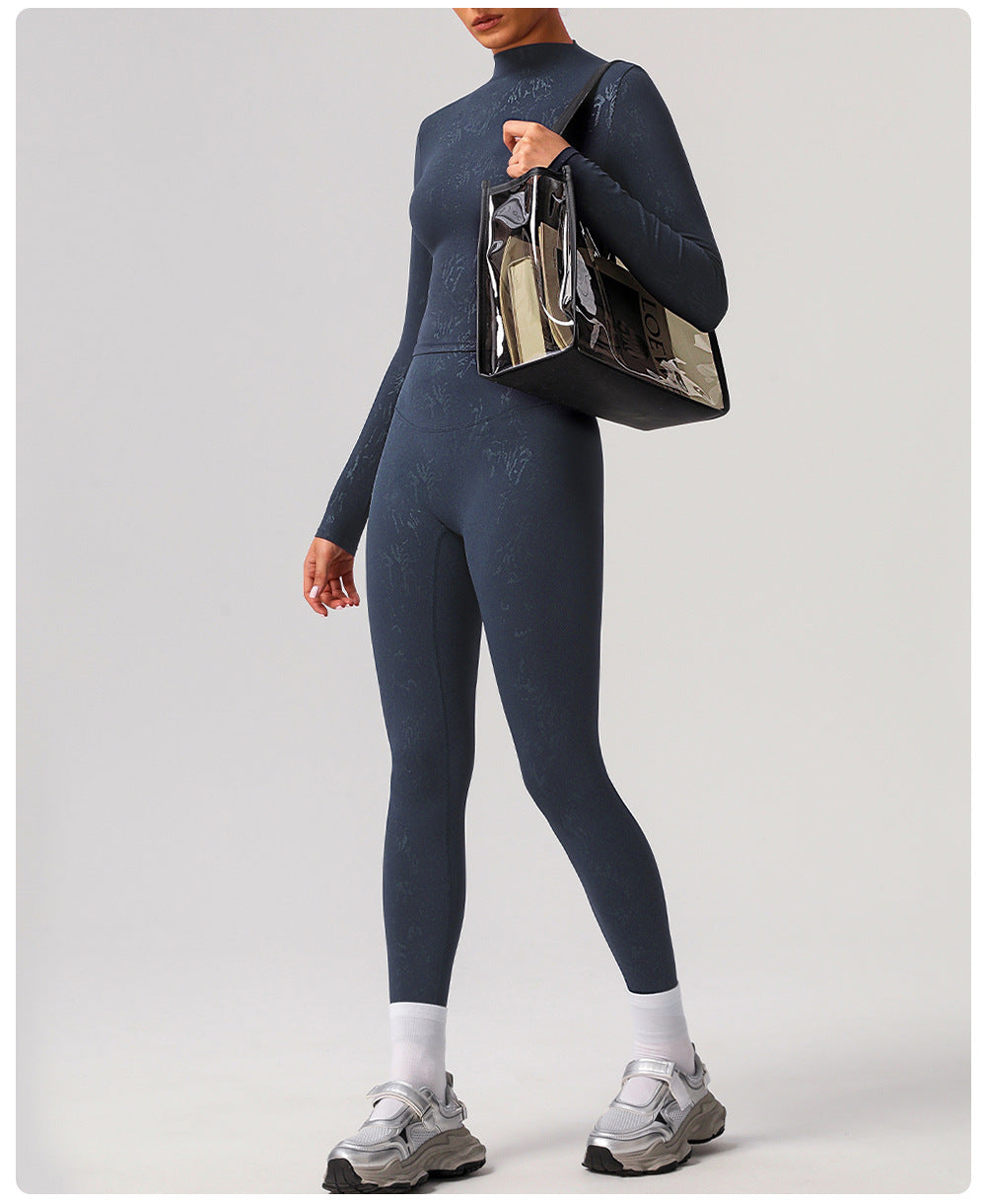 Silver Long Sleeve Tight Yoga T shirt High Elastic Fitness Clothes Outdoor Training Running Sport Long Sleeve Top Women - ALTARIA
