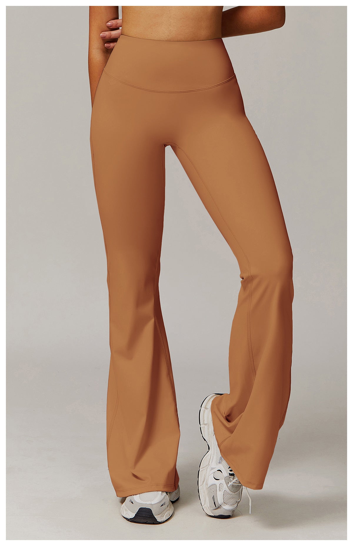 Skinny Yoga Pants Women Slightly Wide Leg Running Exercise Pants High Waist Workout Bell Bottom Pants - ALTARIA