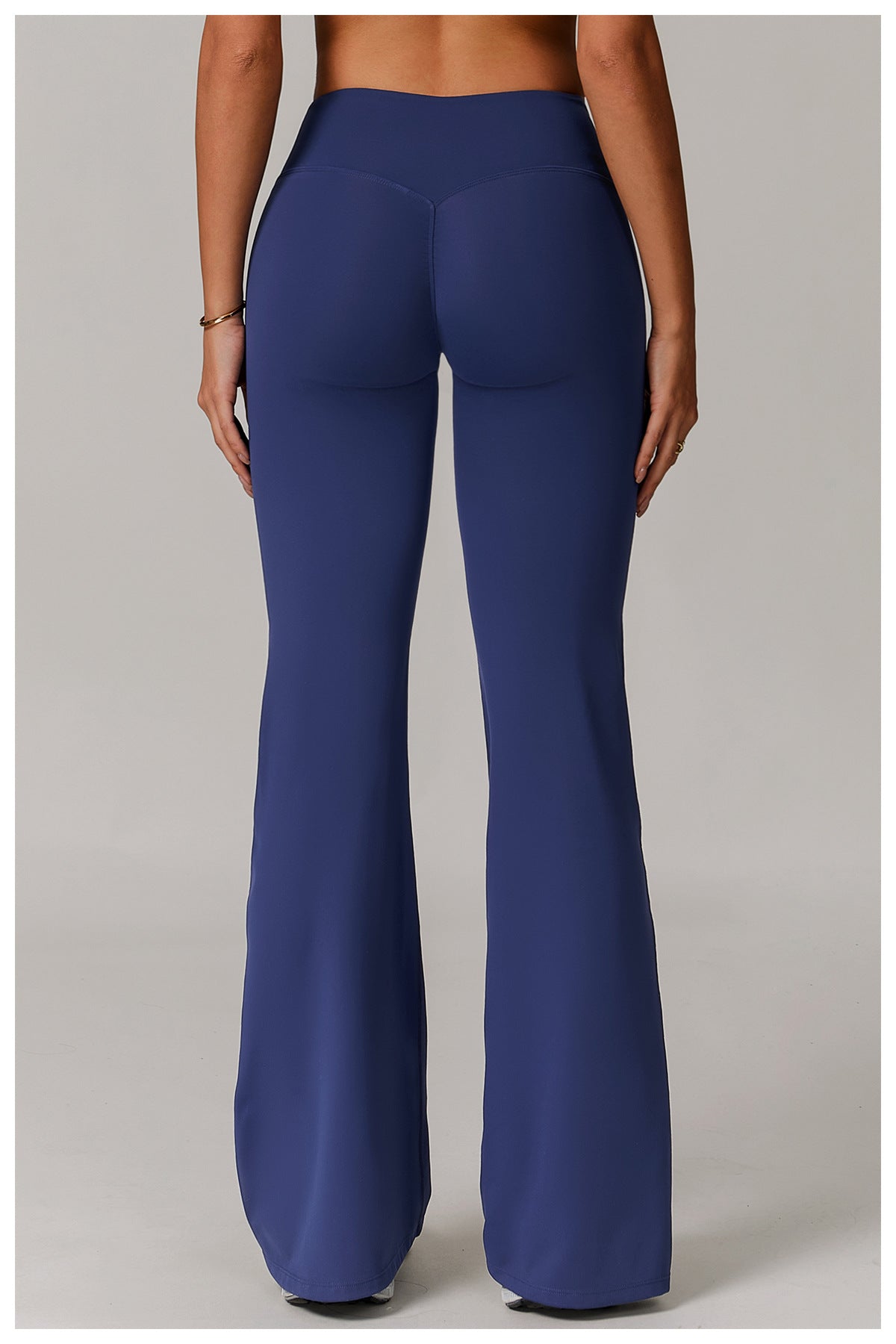 Skinny Yoga Pants Women Slightly Wide Leg Running Exercise Pants High Waist Workout Bell Bottom Pants - ALTARIA