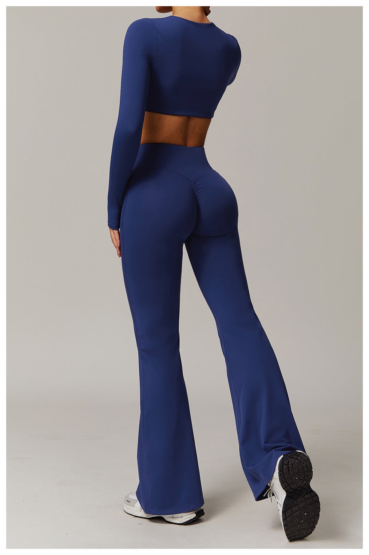 Skinny Yoga Pants Women Slightly Wide Leg Running Exercise Pants High Waist Workout Bell Bottom Pants - ALTARIA
