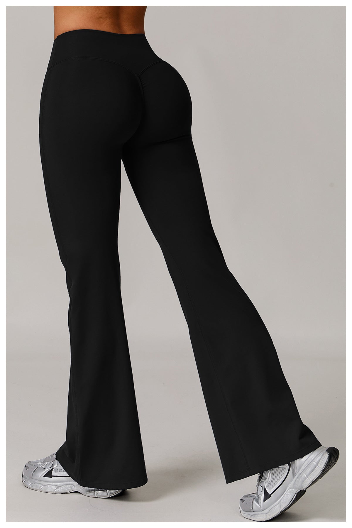 Skinny Yoga Pants Women Slightly Wide Leg Running Exercise Pants High Waist Workout Bell Bottom Pants - ALTARIA