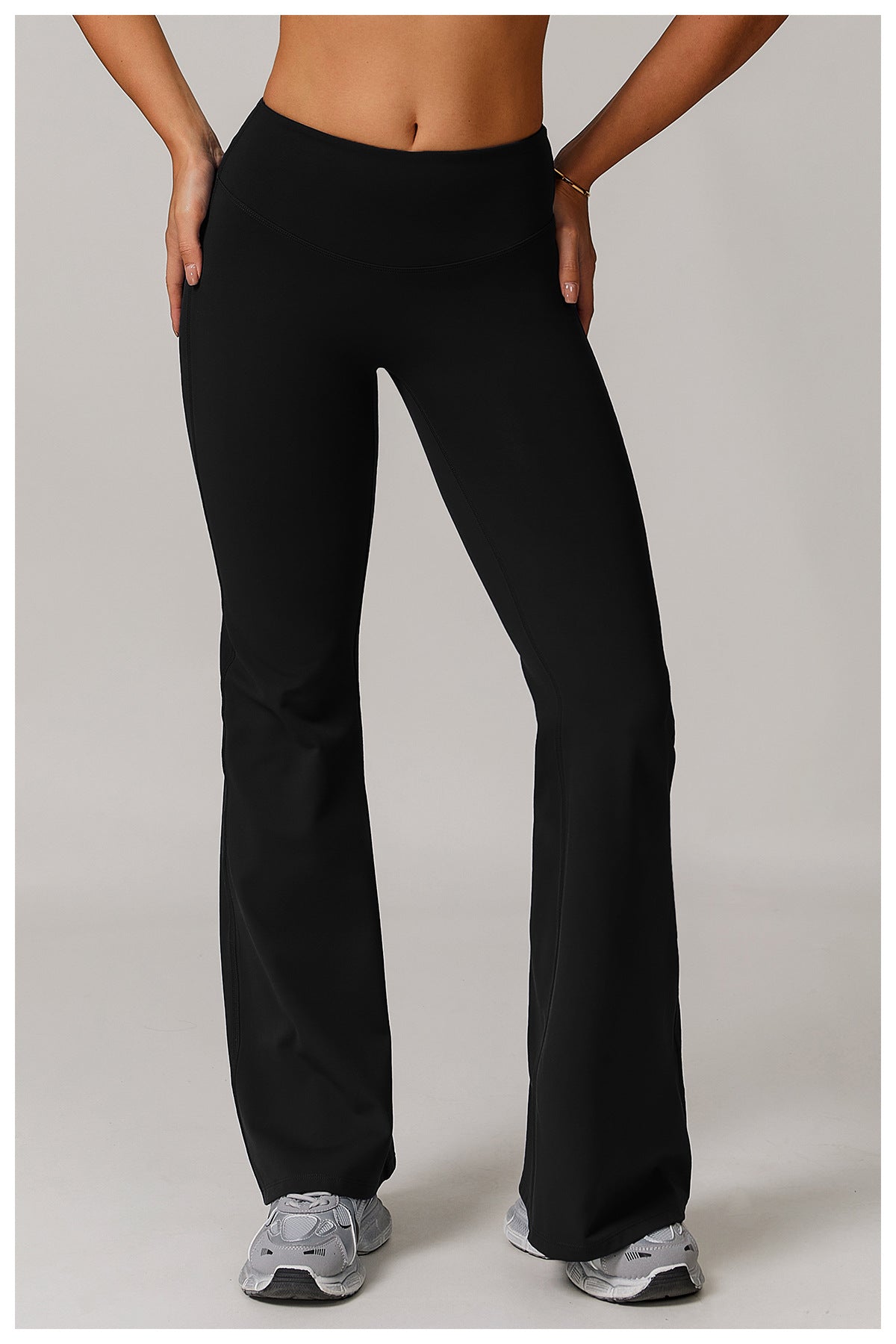 Skinny Yoga Pants Women Slightly Wide Leg Running Exercise Pants High Waist Workout Bell Bottom Pants - ALTARIA