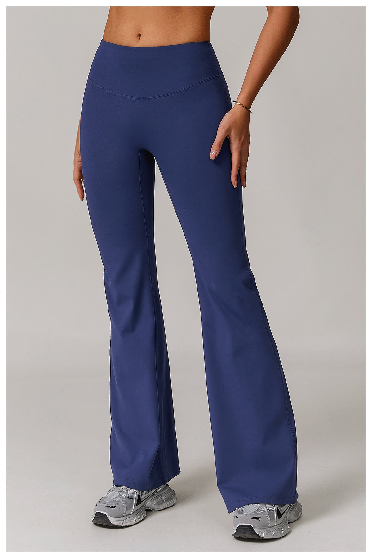 Skinny Yoga Pants Women Slightly Wide Leg Running Exercise Pants High Waist Workout Bell Bottom Pants - ALTARIA