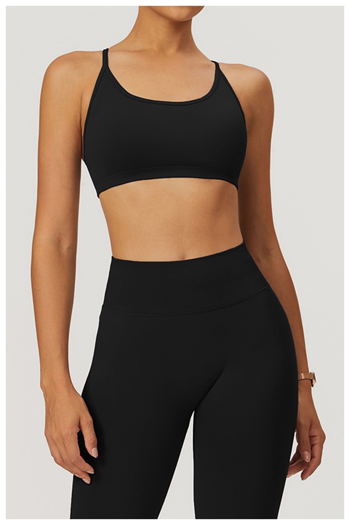 Sports Fitness Seamless Cross Back Yoga Bra Quick Drying Top Yoga Clothes High Sense Summer - ALTARIA