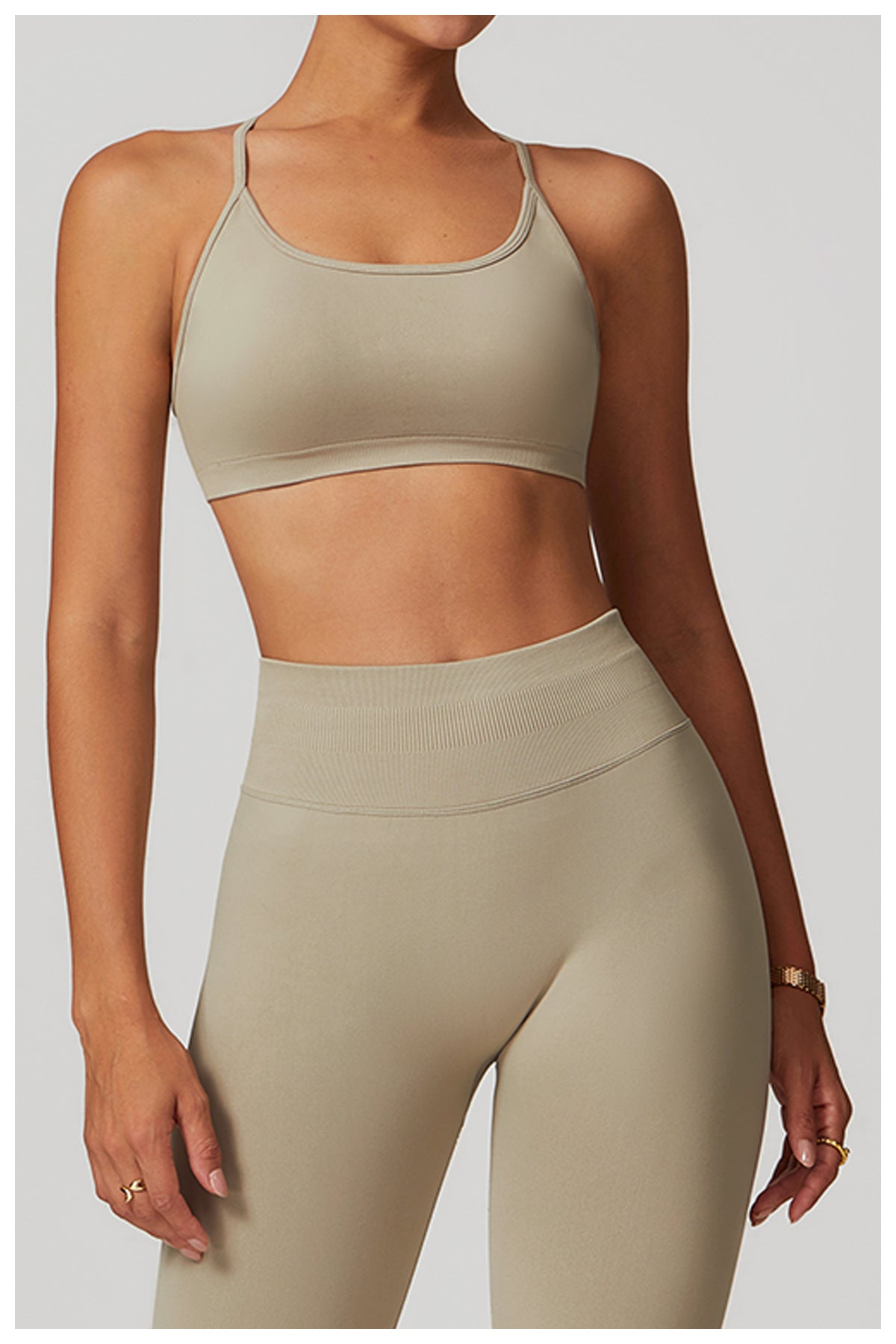 Sports Fitness Seamless Cross Back Yoga Bra Quick Drying Top Yoga Clothes High Sense Summer - ALTARIA