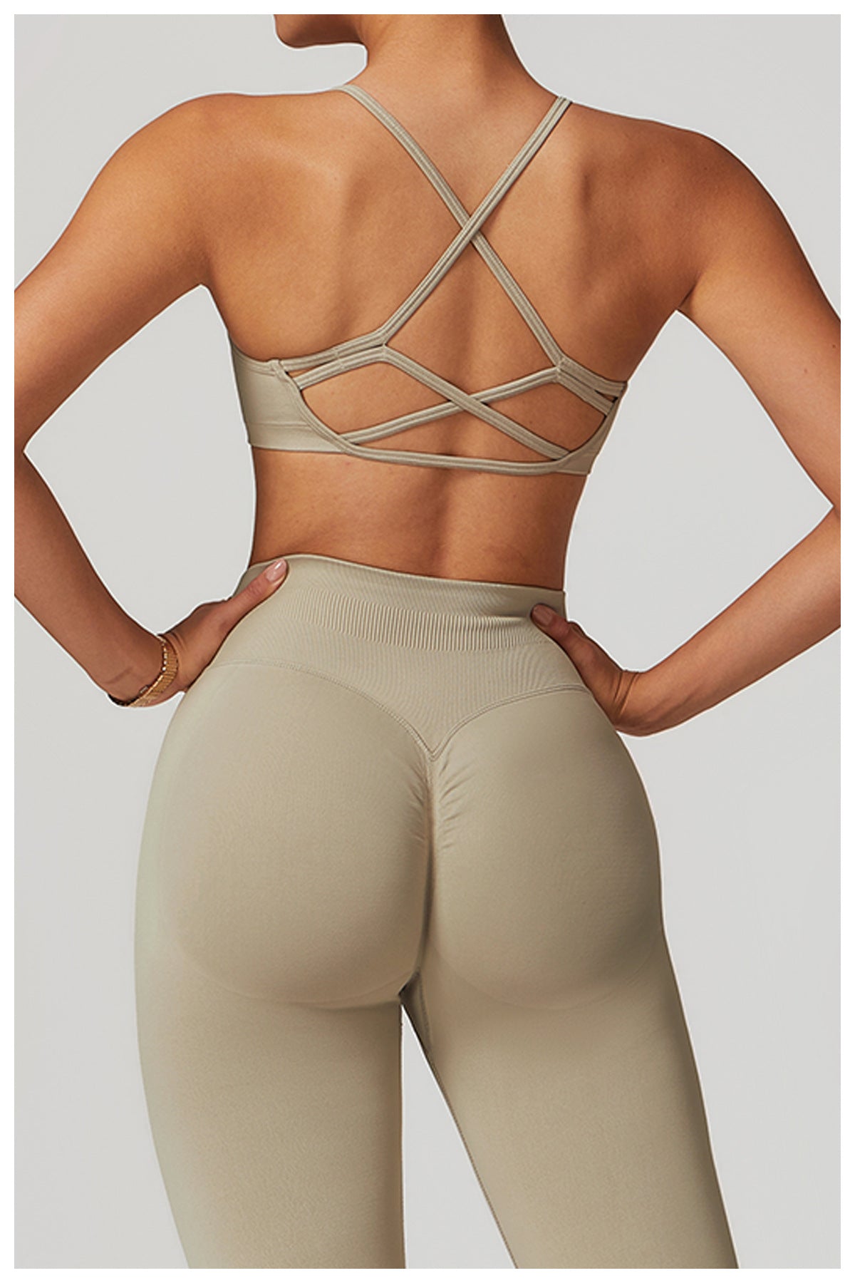 Sports Fitness Seamless Cross Back Yoga Bra Quick Drying Top Yoga Clothes High Sense Summer - ALTARIA