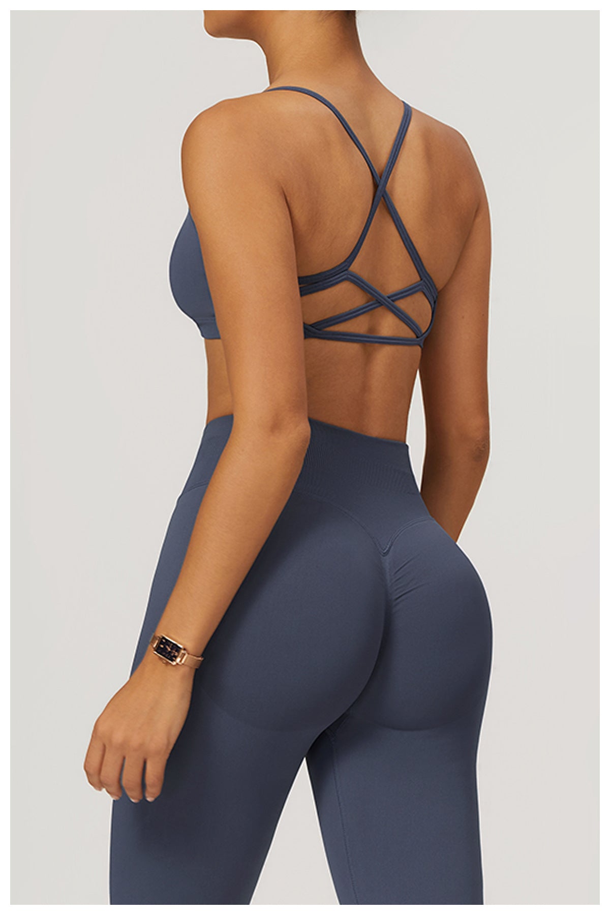 Sports Fitness Seamless Cross Back Yoga Bra Quick Drying Top Yoga Clothes High Sense Summer - ALTARIA