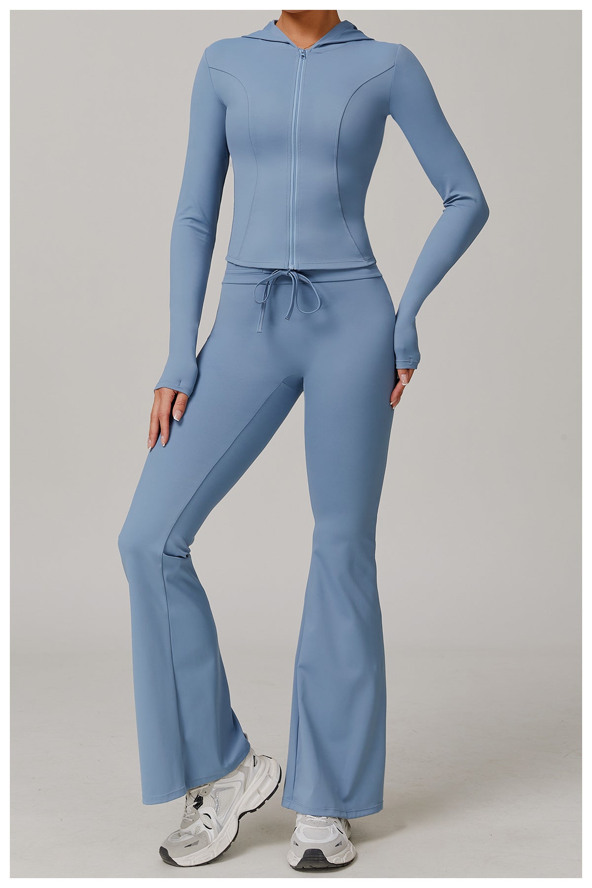 Sun Protection Sports Bell Bottom Pants High Waist Drawstring Design Bootcut Trousers UV Proof Breathable Cool Pants - ALTARIA