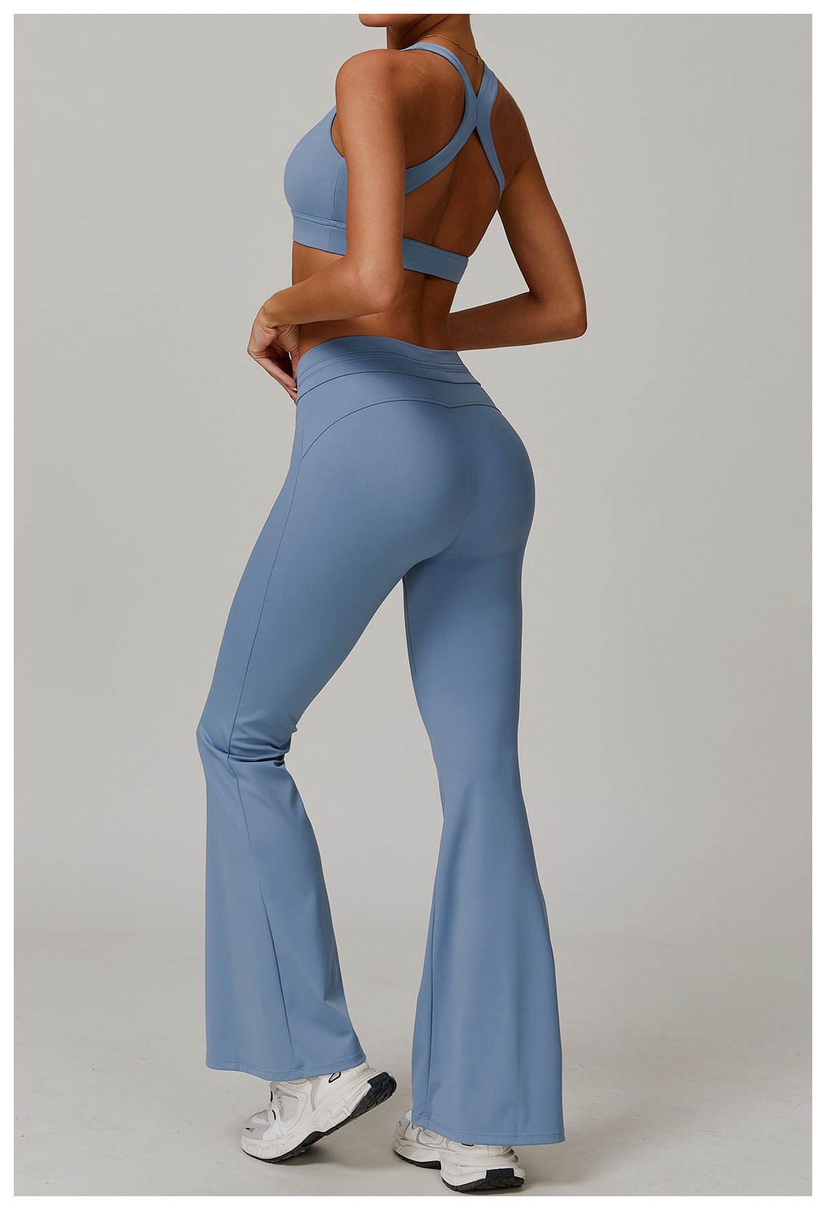 Sun Protection Sports Bell Bottom Pants High Waist Drawstring Design Bootcut Trousers UV Proof Breathable Cool Pants - ALTARIA