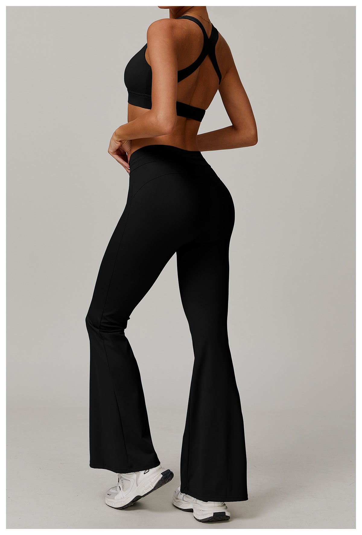 Sun Protection Sports Bell Bottom Pants High Waist Drawstring Design Bootcut Trousers UV Proof Breathable Cool Pants - ALTARIA