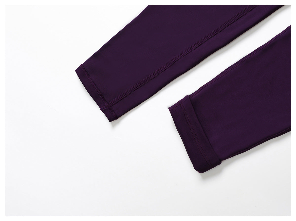 Sustainable Recycled Turn Waist Folding Head Tight High Waist Yoga Pants Hip Lifting Outdoor Casual Sports Pants - ALTARIA