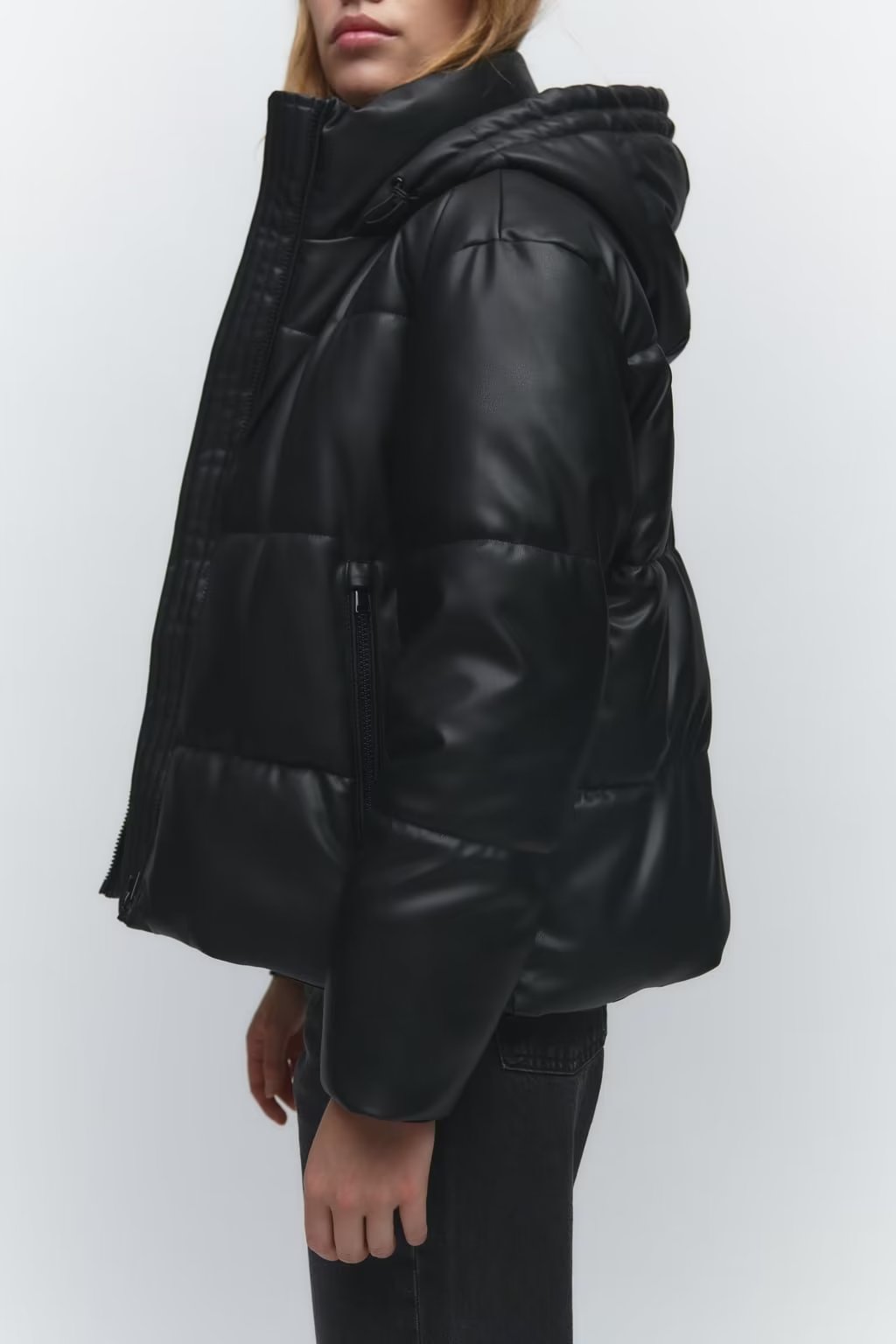 Autumn Women Clothing Faux Leather Faux Leather Loose Casual Cotton Coat - ALTARIA