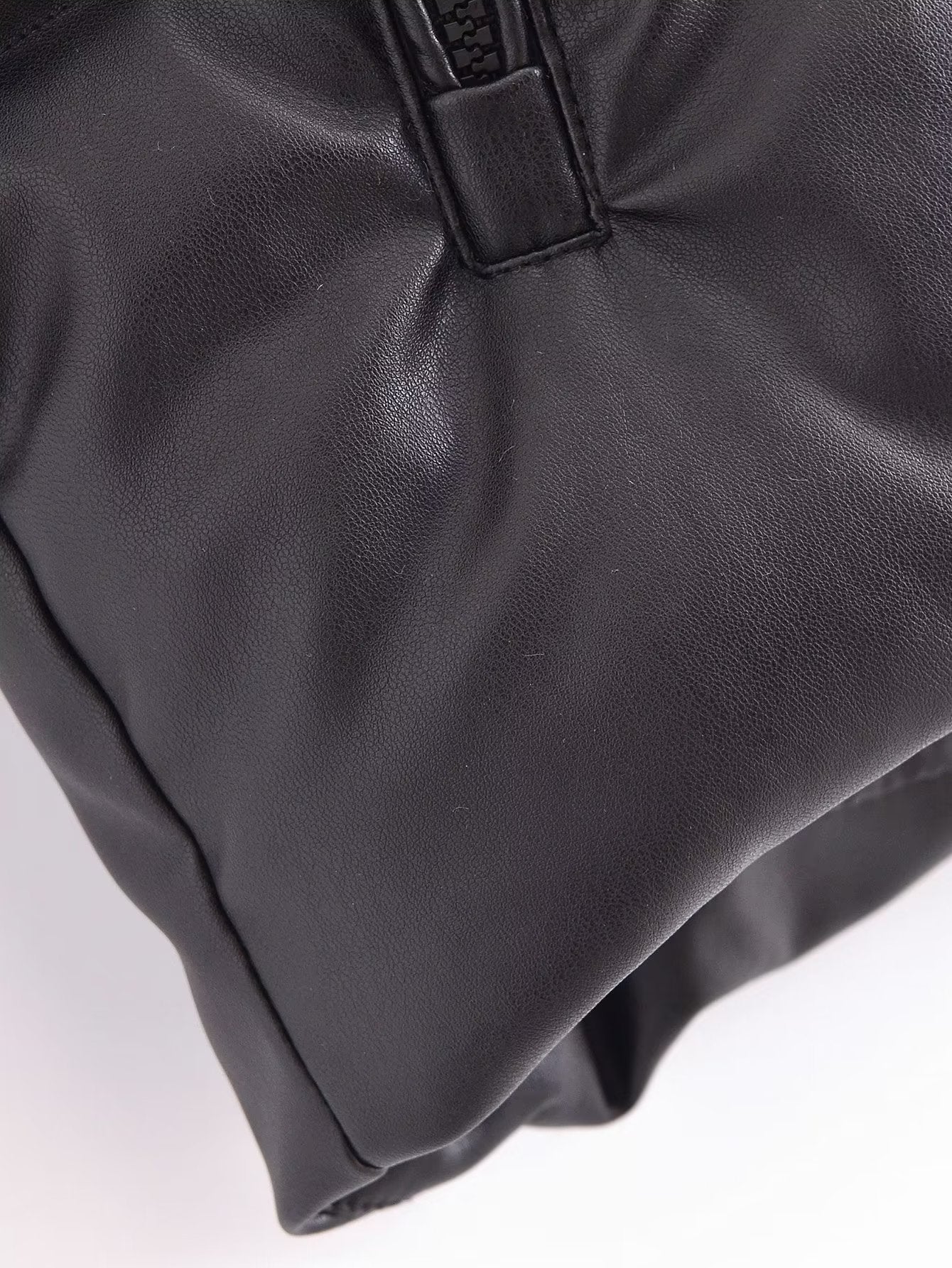 Autumn Women Clothing Faux Leather Faux Leather Loose Casual Cotton Coat - ALTARIA