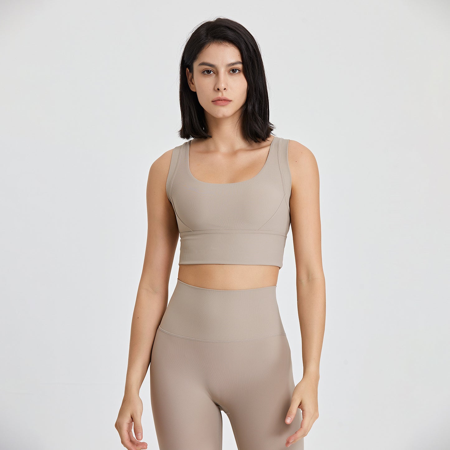High Strength Beauty Back Fitness Vest Women Running Shockproof Sports Underwear High Elastic Push Up Nude Feel Yoga Bra - ALTARIA