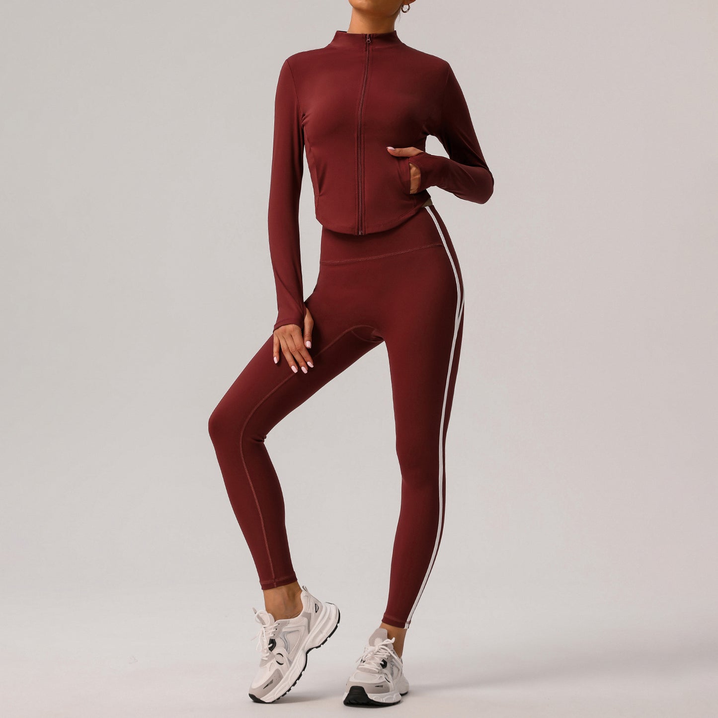 Cherry Red Coat Trousers