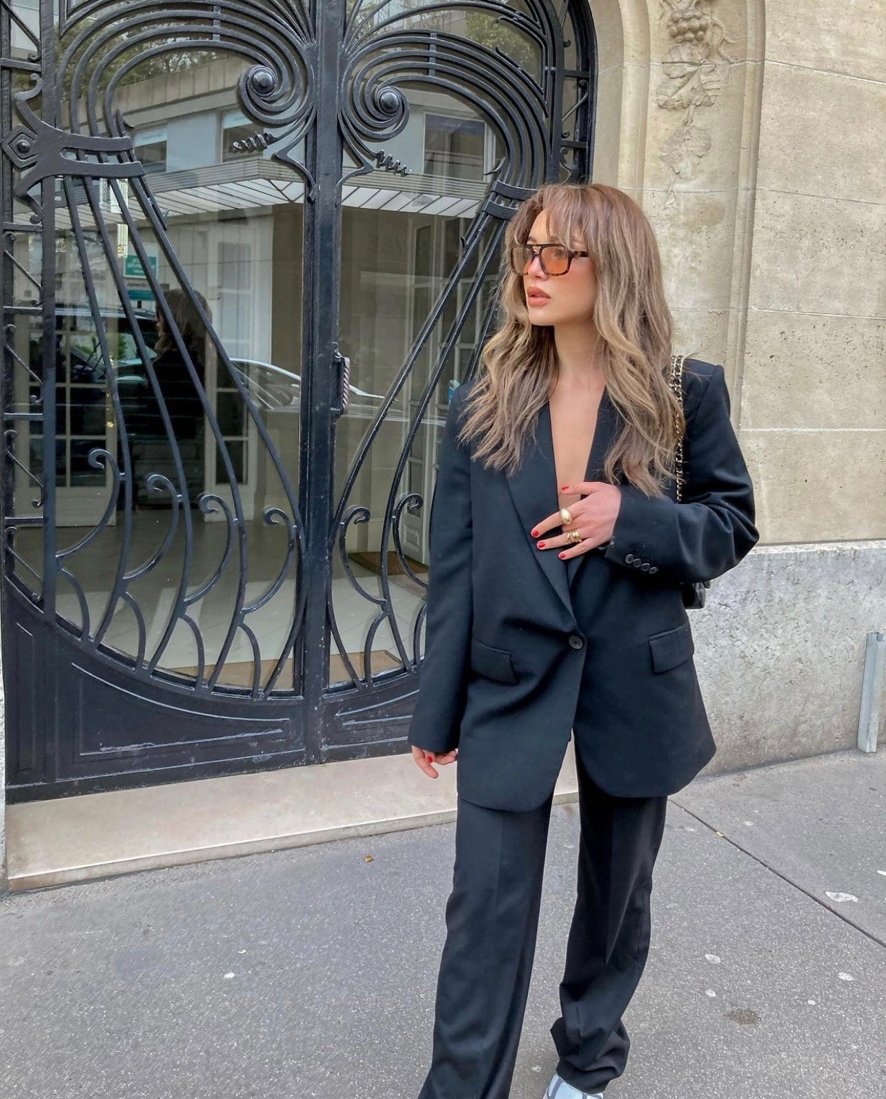 Women New Classic Boyfriend Black Loose Slimming Blazer Top Sping Office Pink Blazer - ALTARIA