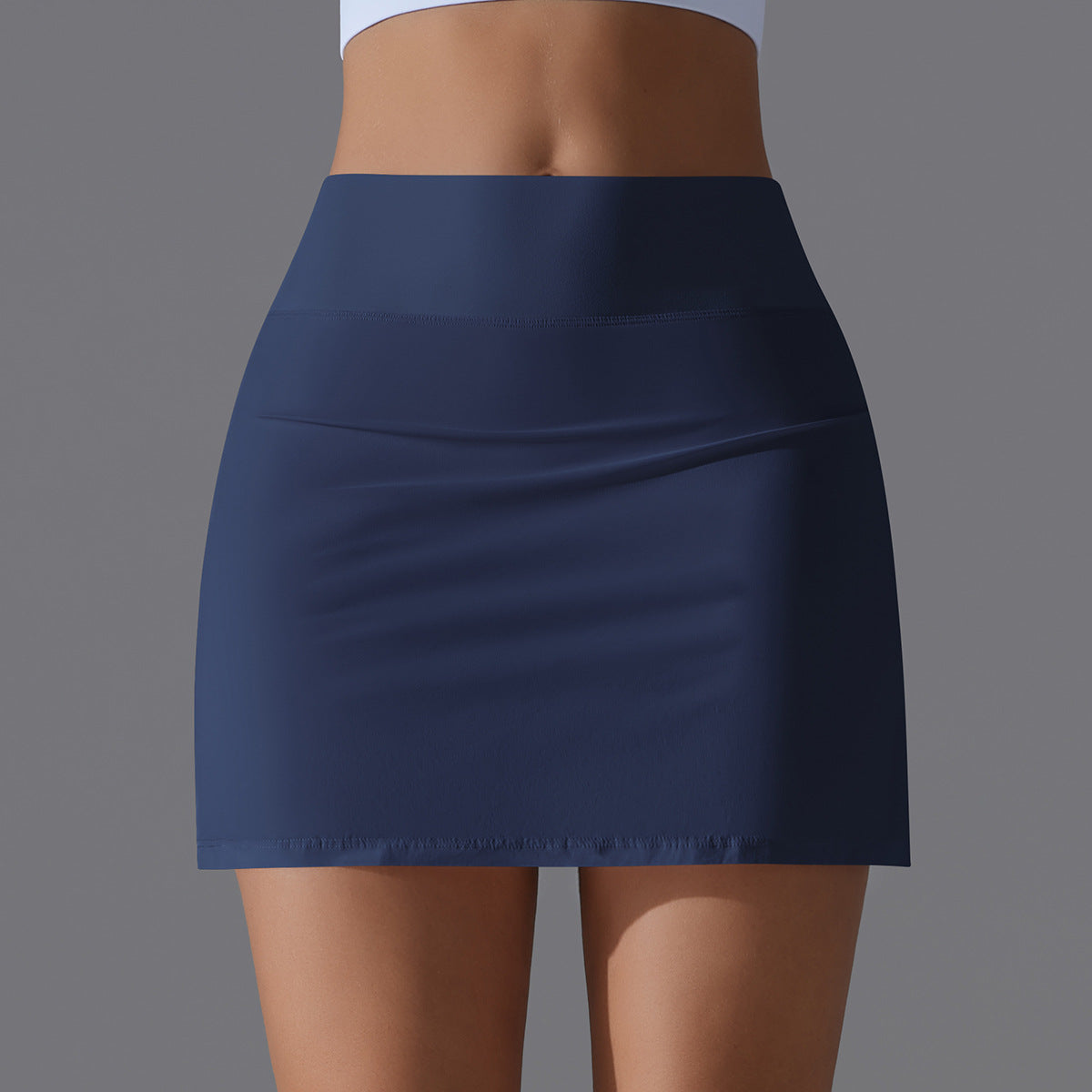 Internet Celebrity Cool Feeling Tennis Skirt High Waist Slimming False Two Piece Workout Bottoming Culottes Side Pocket Sports Yoga Skirt - ALTARIA