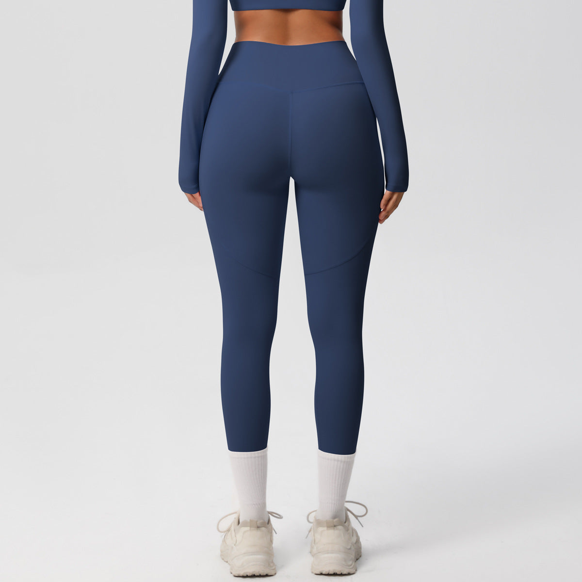 Solid Color Double Sided Sanding Tight High Waist High Elastic Breathability Yoga Pants Sports Running Fitness Yoga Wear - ALTARIA