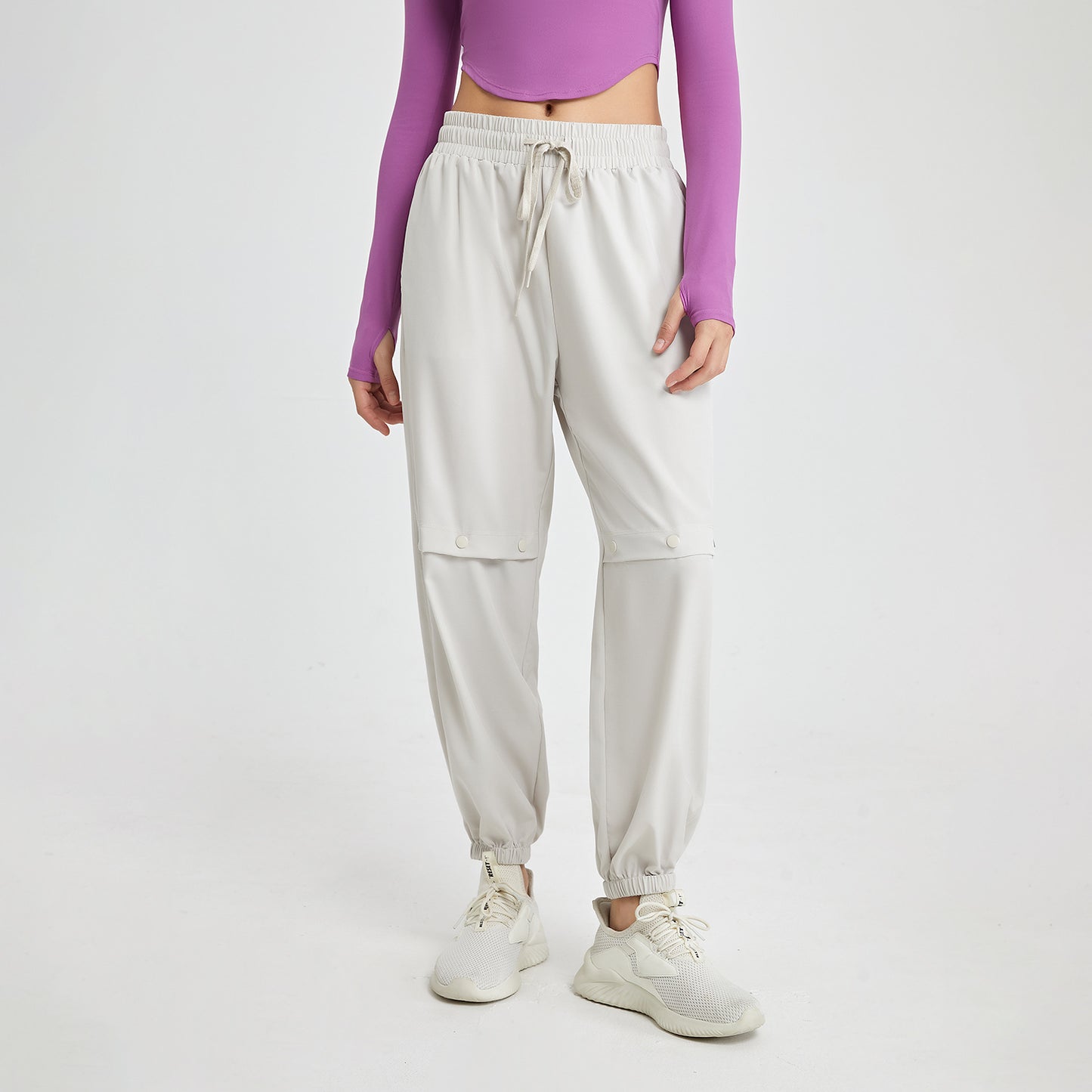 Drawstring High Top Sports Trousers Women Loose Tappered Casual Harem Pants Running Quick Drying Dance Gym Yoga Pants - ALTARIA