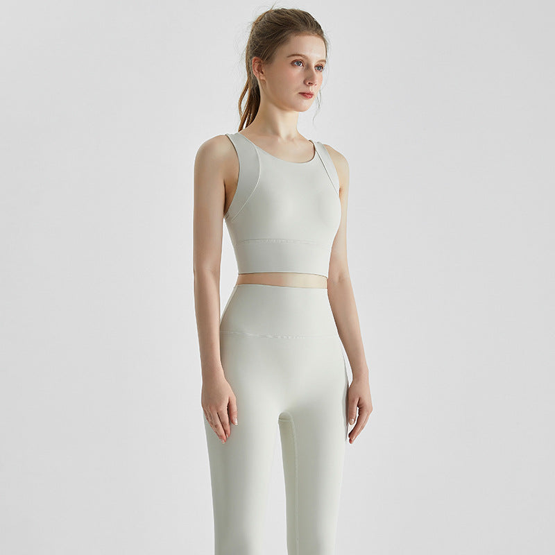 High-Strength Sports Underwear Vest High Waist Hip Lift Running Trousers Fitness Yoga Wear Suit - ALTARIA