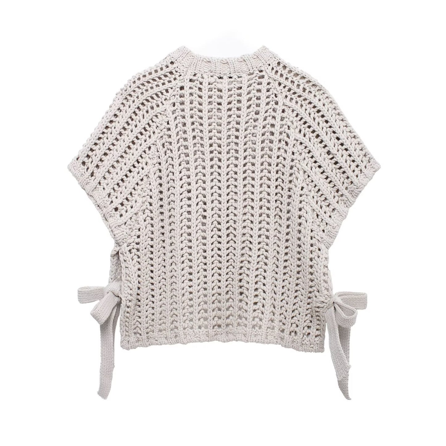 Women Clothing Spring Festival Niche round Neck Sleeveless Knitted Vest - ALTARIA