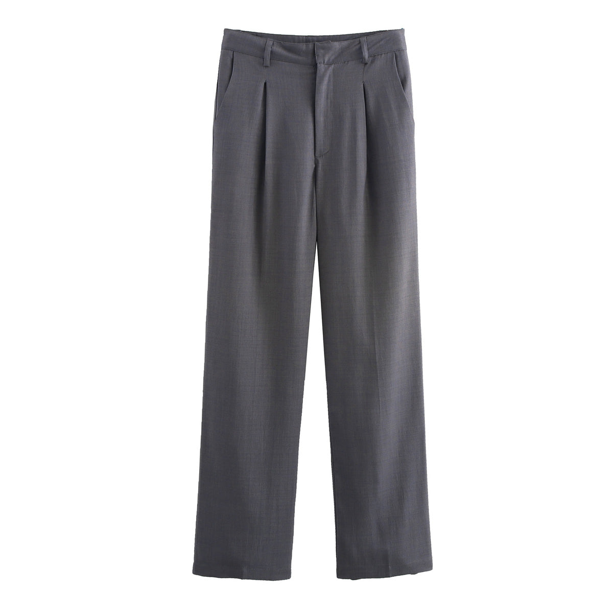 Gray Casual Pants