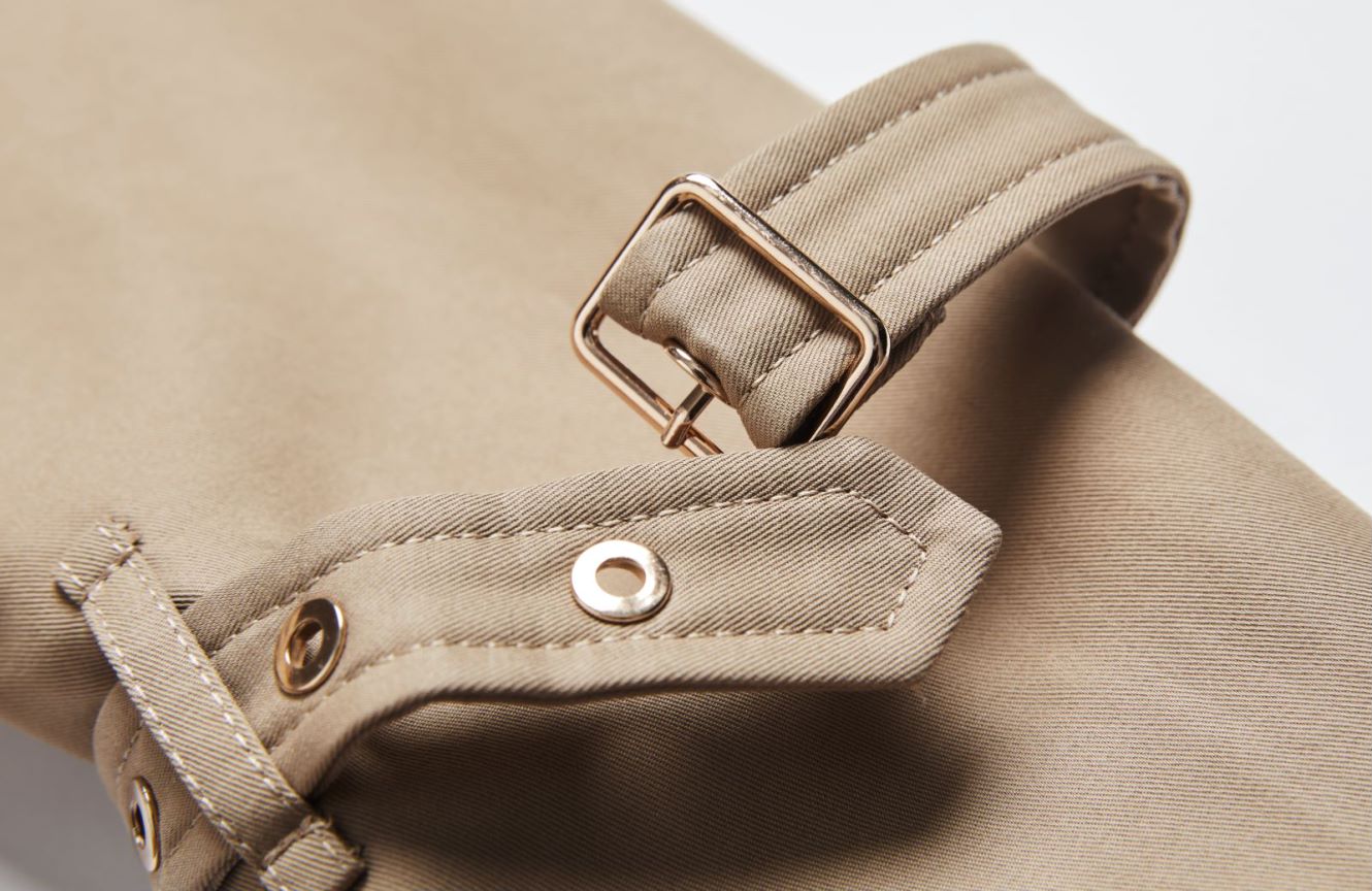 Element Autumn Winter Khaki Mid Length Trench Coat Slim Fit Slimming Elegant Trench Coat Women - ALTARIA