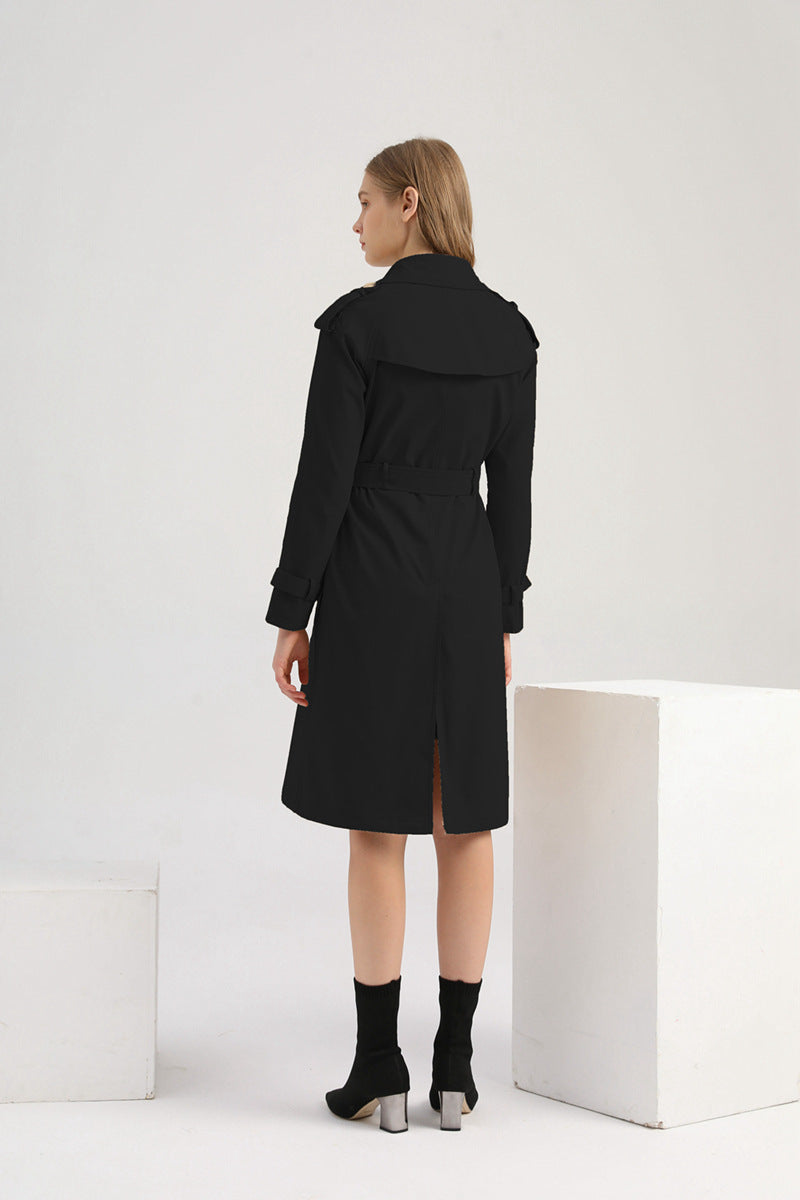 New Size Windbreaker Women Long Waist Cotton Fashionable Jacket Long Sleeve Collared Wish Delivery - ALTARIA
