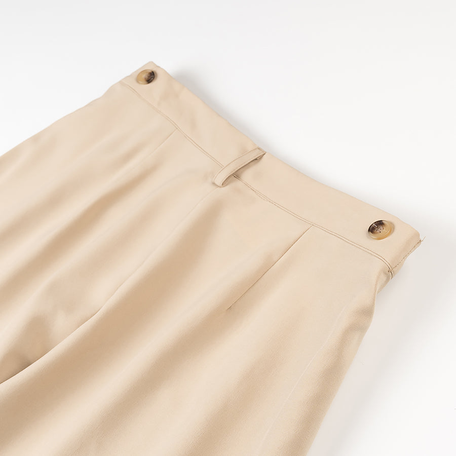Spring Women Clothing Design Straight Collar Wrapped Chest Short Top Pants Sets - ALTARIA